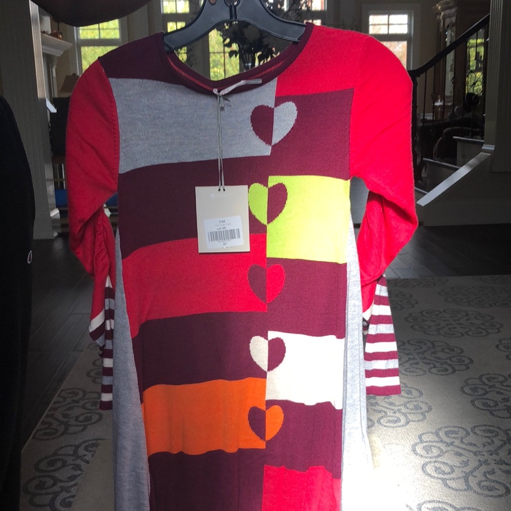 Deux par Deux Heart Themed Sweater Dress